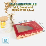 Box Donat Viral Isi 6 27×18×5 Motif / Isi 3 27x10 – Dus Donat Kekinian Isi 1–12 & Mini - Kardus Donat Mini Isi 6 Kekinian Untuk Jualan - Gambar 13