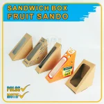 Mika Sandwich Segitiga / Mika Sanwich Buah / Sandwich Box Fruit Sando / Kemasan Sandwich Segitiga / Box Sandwich