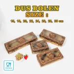 Dus Box Bolen Pisang Isi 10 – Dus Bolen Kraft Window Mika Food Grade – 8 Ukuran 30×10×5 s/d 15×10×5