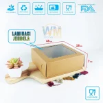Dus Box Bolu 18x18x7 / Dus Nasi Catering / Box Dus Brownies 18x18x7 / Dus Kue 18x18x7 / Box Souvenir / Cake Box 18x18 x 7 / - Gambar 4