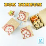 Dus Box Dimsum Laminasi / Kotak Dimsum / Lunch Box XS / Dus Dimsum / Paper Lunch Box S / Dus Dimsum 10x10 / Box Dimsum Kecil - Gambar 5