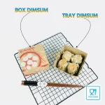 Dus Box Dimsum Laminasi / Kotak Dimsum / Lunch Box XS / Dus Dimsum / Paper Lunch Box S / Dus Dimsum 10x10 / Box Dimsum Kecil - Gambar 6