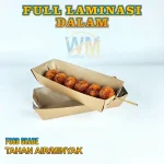 Dus Sosis Bakar / Paper Tray Sosis Bakar / Tray Hotang / Tray Long Potato / Box Corndog Laminasi / Box Sate - Gambar 5