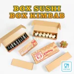 Sushi box / Mika sushi panjang / Box sushi / Tray mika sushi / Kotak sushi / Kemasan sushi / Dus sushi motif / Wadah Sushi