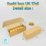 Sushi box / Mika sushi panjang / Box sushi / Tray mika sushi / Kotak sushi / Kemasan sushi / Dus sushi motif / Wadah Sushi - Gambar 5