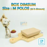 Dus Dimsum Laminasi Muat 10 Dimsum / Kotak Dimsum Besar / Mika Dimsum / Kemasan Dimsum / Kemasan Dimsum Box / Wadah Dimsum - Gambar 4